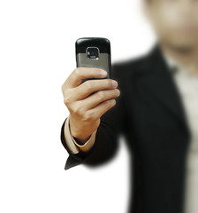 Mobile phone With hand