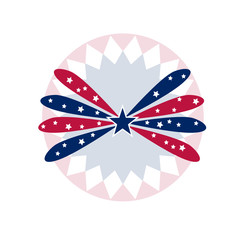 Obraz premium An image of a patriotic star banner background