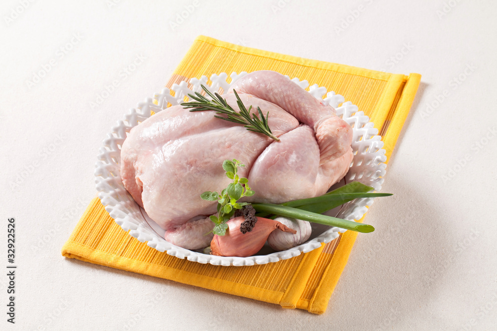 Canvas Prints raw chicken