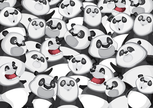 Pandas background pattern