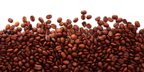 coffee beans isolated on white