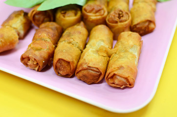 Fried Vietnamese spring rolls