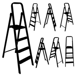 ladder black silhouette