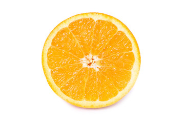 Half of juicy orange