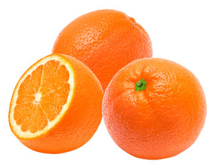 orange isolated on white background