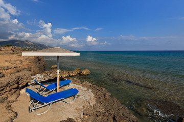 Vromi Porto beach in Zakynthos, Greece