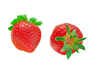 strawberry isolated on white background