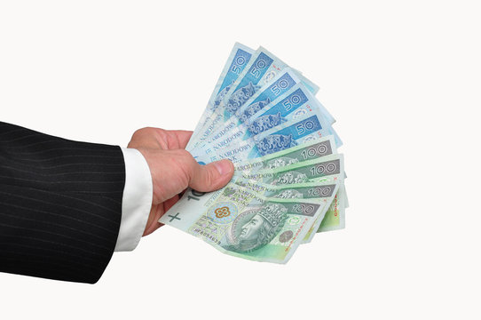 Banknoty w dłoni