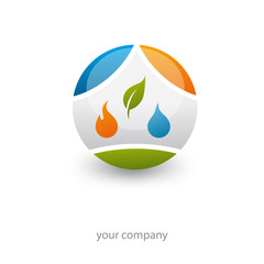 logo entreprise, logo habitat, logo énergie