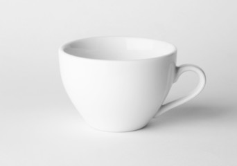 tea cup on white