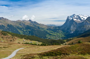 Fototapeta premium view from kleine scheidegg