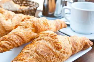 Breakfast with coffee