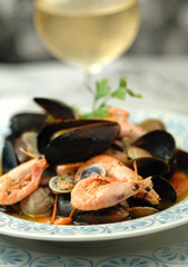 Seafood soup - Zuppa di frutti di mare