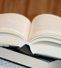 thick open book
