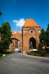 Teutonic castle-monument Unesco in Torun,Poland - obrazy, fototapety, plakaty
