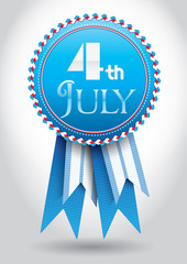 4th July Vector Ribbon