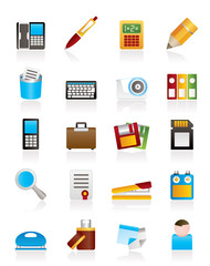 Office tools Icons - vector icon set 3