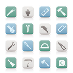 Construction and Building Tools icons - Vector Icon Set