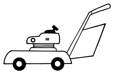 Outlined Lawn Mower