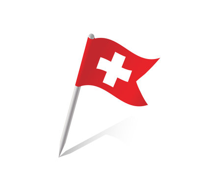 Schweiz Pin Flagge