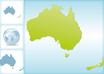 Weltkugel Weltkarte Landkarte Australien Karte 2
