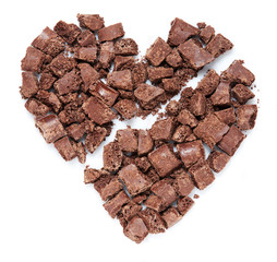 Broken heart chocolate.