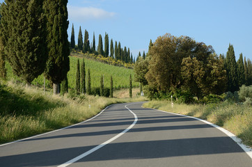 La via Cassia in Toscana