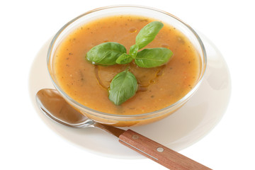 vegetable soup with basil