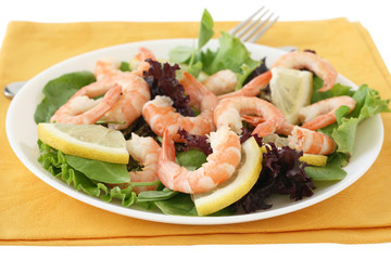 salad with shrimps