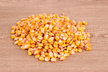 corn on brown