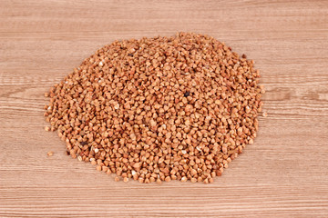 Buckwheat is on  brown