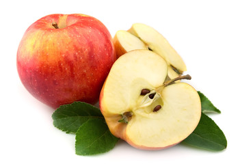 Juicy red apples