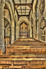 Fototapeta na wymiar Wewnątrz Kościoła Painswick