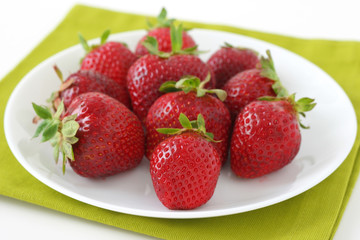 strawberry on a plate