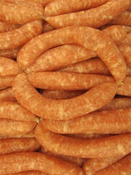 Salchichas, sausages.