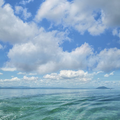 Tropical beach scene