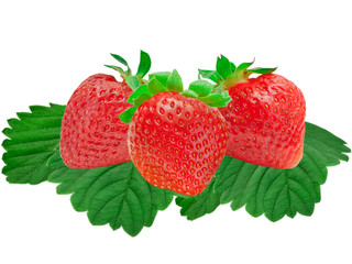 strawberry isolated on white background
