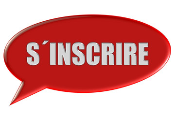 Sprechblase rot SÍNSCRIRE