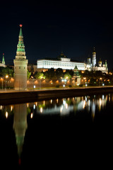 Fototapeta premium Russian Kremlin in the Moscow close up