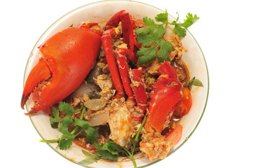 Fried Chili Crab