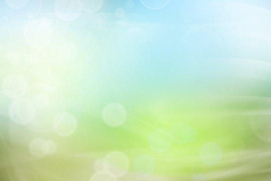 Abstract blue and green blur background