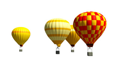 Fototapeta premium 3d aerostats