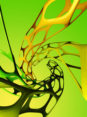 3d abstract  bionic background