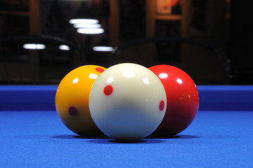 Three billiard balls II