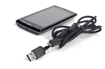 mobile phone and USB