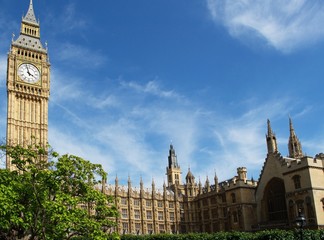 Fototapeta na wymiar Londyn, Big Ben i Parlament