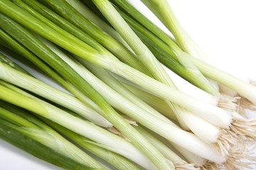 Obraz premium Green onions scallions fresh bunch