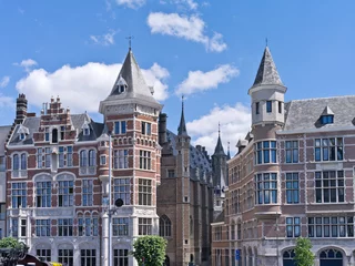 Selbstklebende Fototapete Antwerpen Häuser in Antwerpen