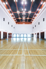 Empty sports court