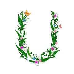 Fototapeta premium Cover letter flower